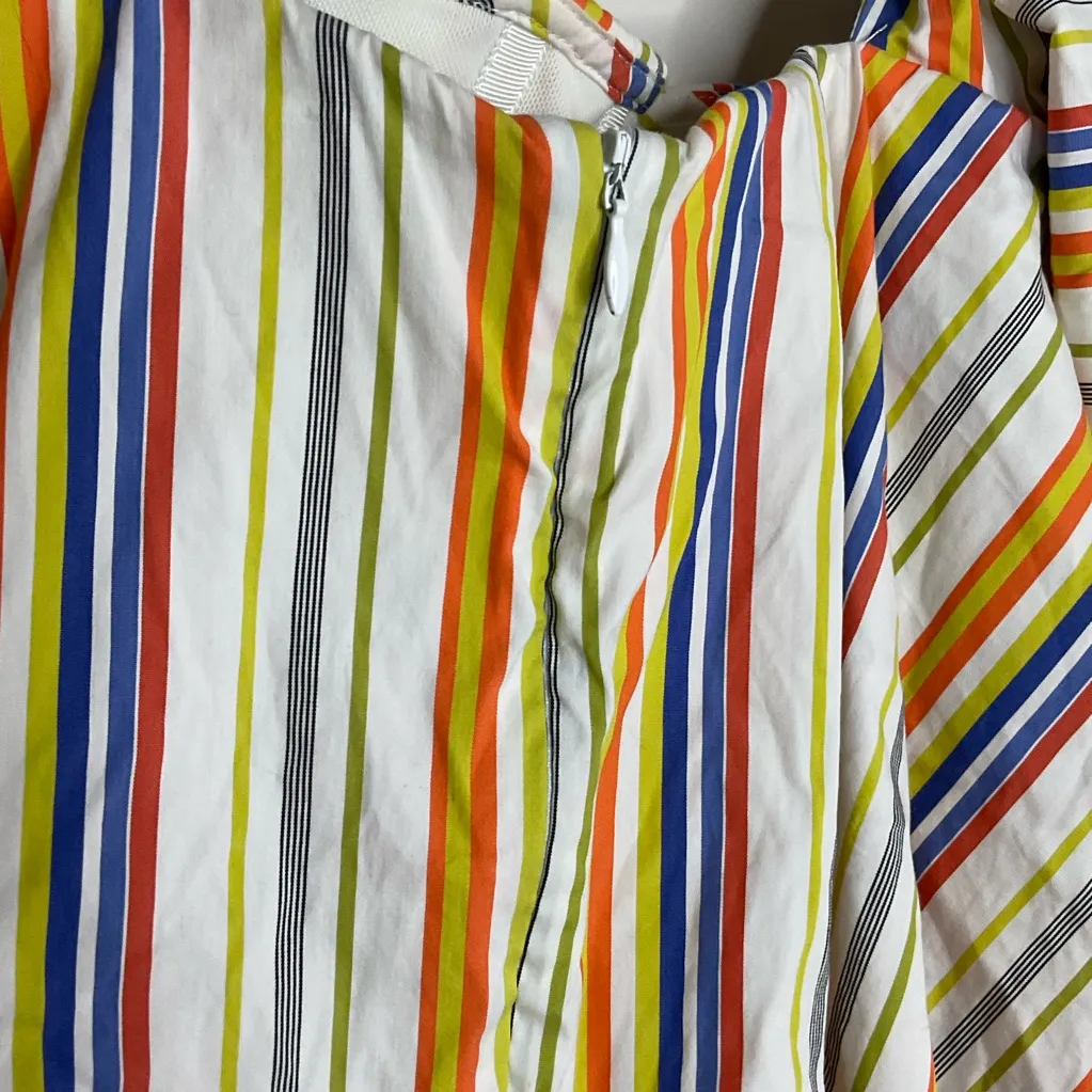 Caroline Constas Carmen Striped Ruffle Size XS Orange - Image 7