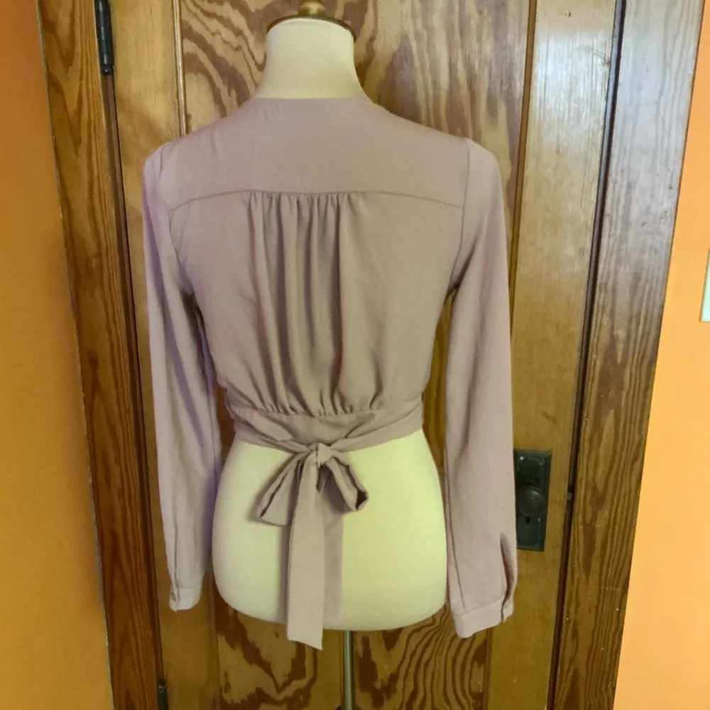 Active USA pink long sleeve wrap shirt - Image 9