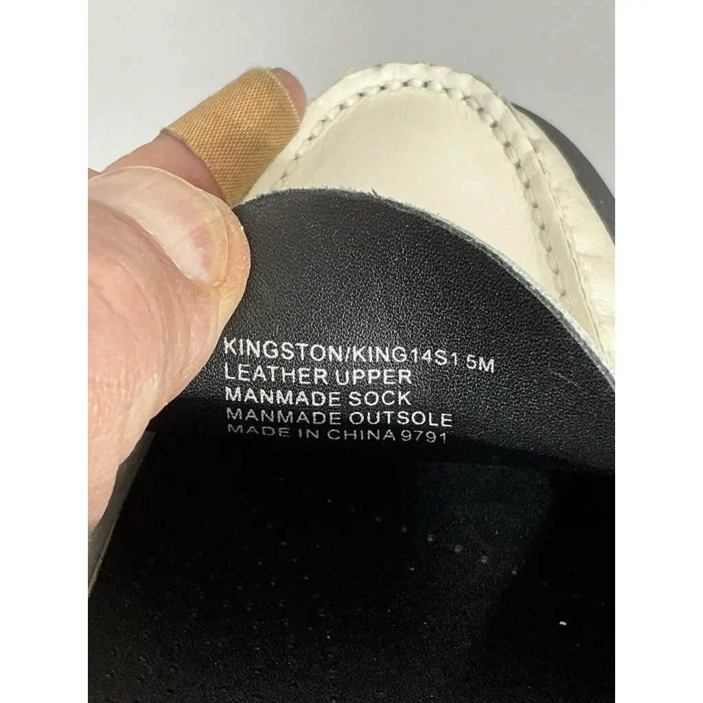 Womans Steve Madden Size 5 M Kingston White Leather Penny Loafers NWOT - Image 6