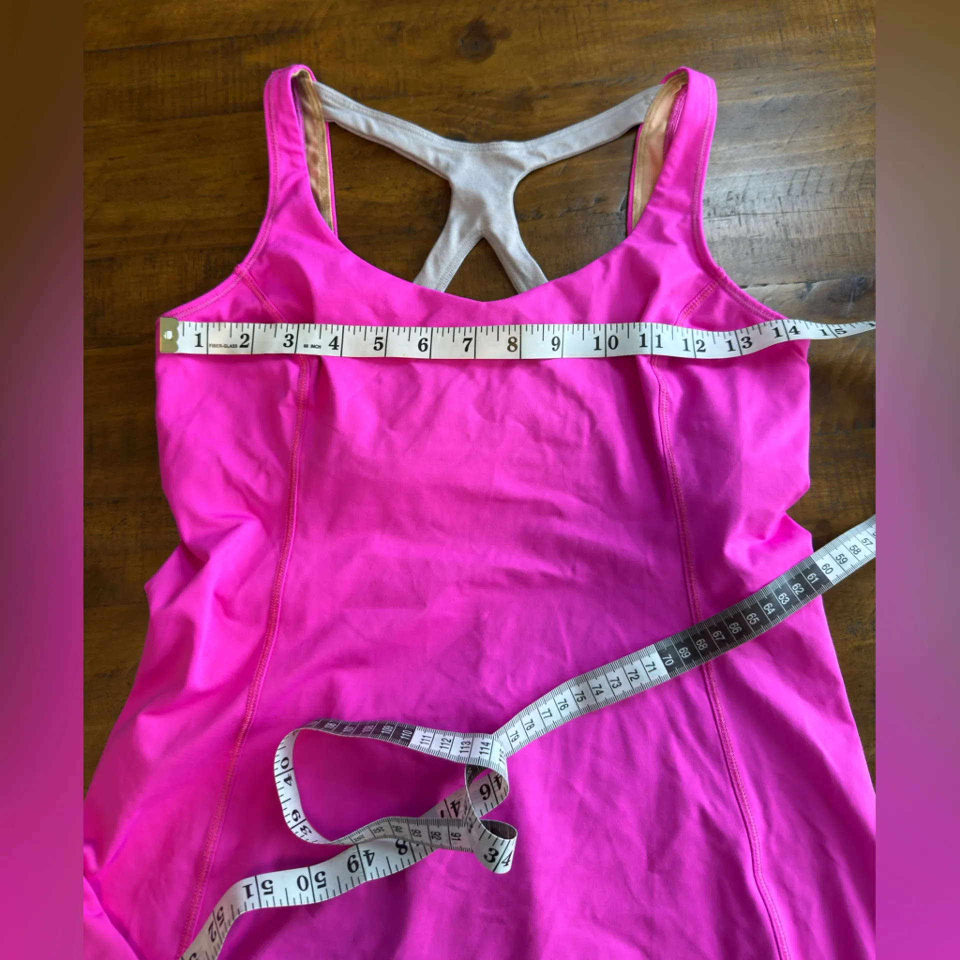 Lululemon | Pow Pink Metallic Silver Optimal Tank nwot - Image 3