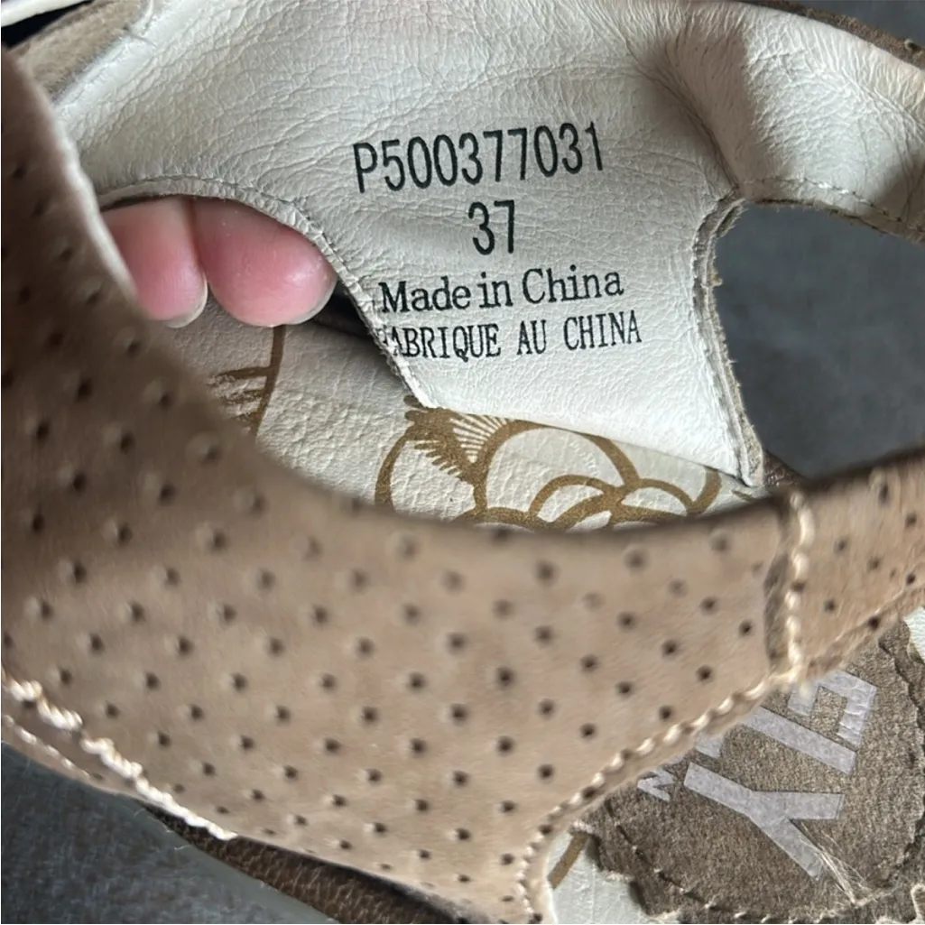 Fly London YLVA Slingback Open Toe Lace Up Wedge Heels Size 37 - Image 10