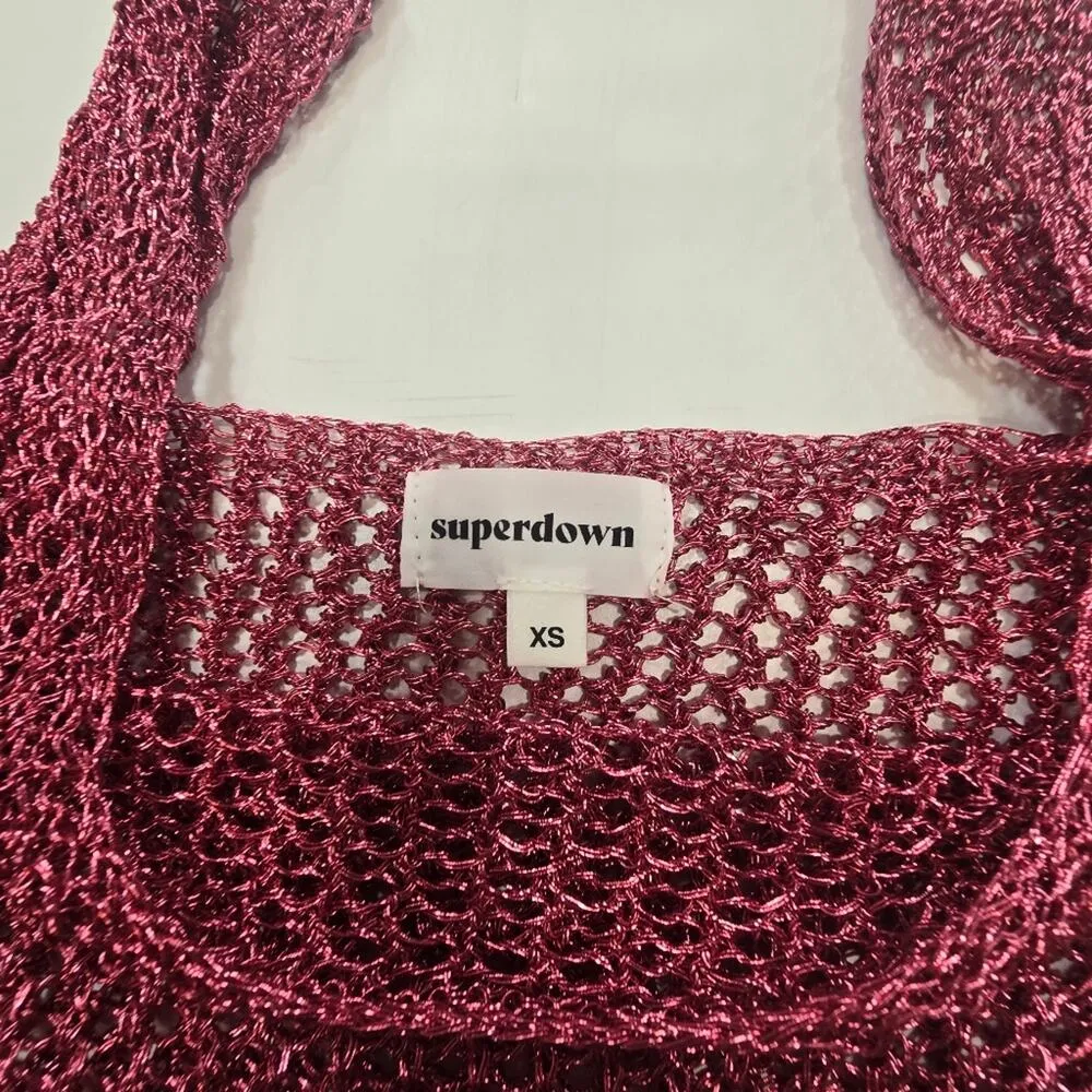 Superdown Gabija Skirt Set in Pink Metallic XS - Image 10