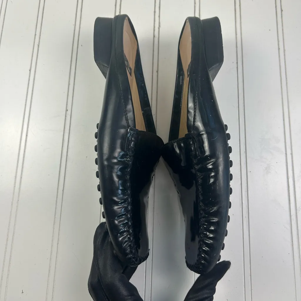 Stuart Weitzman Black Patent Leather Loafers Size 9 - Image 8