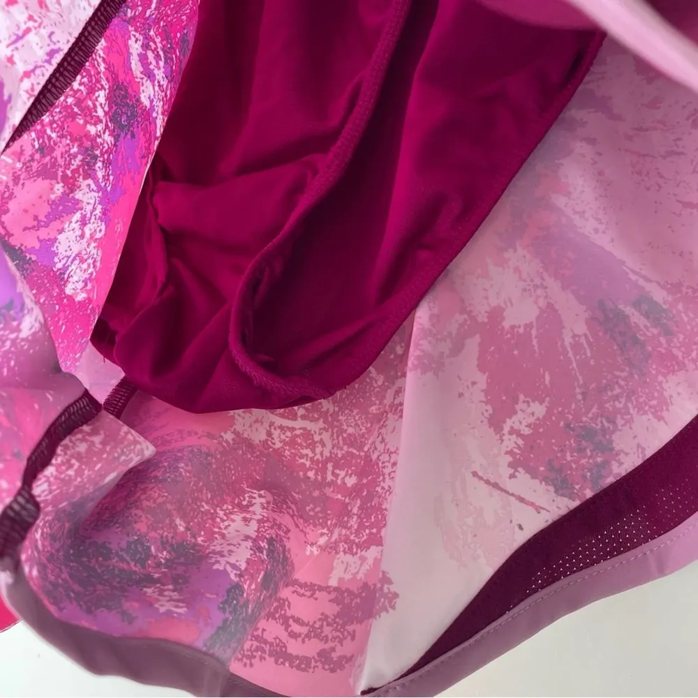 Nike Women's Dry Printed Tempo Running Shorts Pink Splatter XL Annette - Image 5