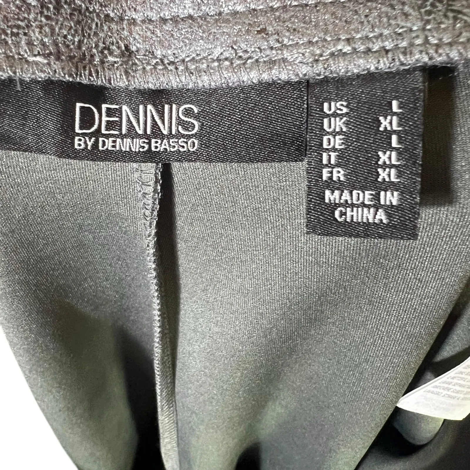 Dennis Basso Snake Print Leggings Womens XL Gray Glam Moto Biker Rocker Skater - Image 6