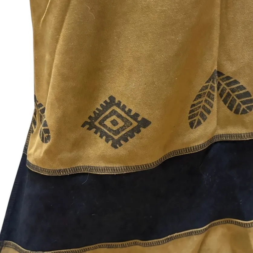 Vintage Piccalino Brown & Black Western Maxi Jumper Dress Tan Size 10P - Image 6