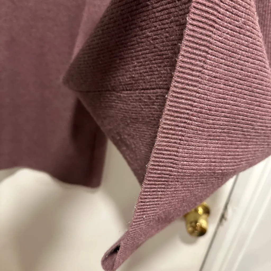 New Day Purple Ribbed Sweater Knit Wide Leg Lounge Pants Sz Large Pull On. - Image 9