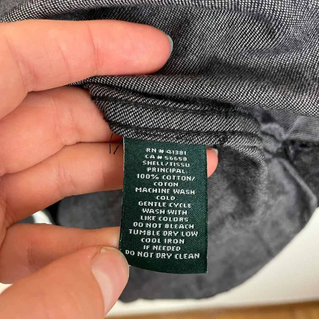 Lauren‎ Ralph Lauren Women's M Gray Long Sleeve Denim Shirt Dress Belted - Image 6