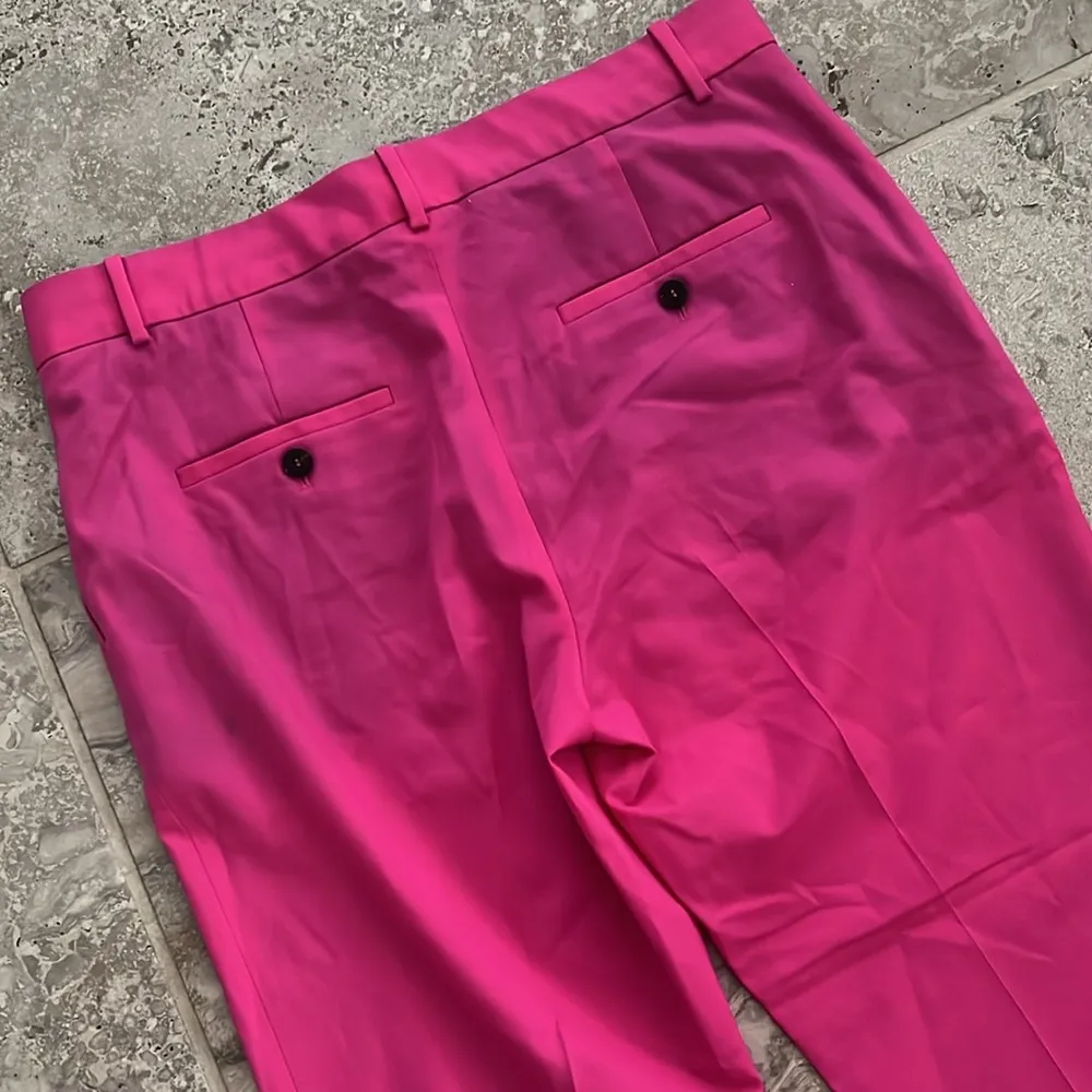 Theory Treeca Good Wool Cropped Pants, Carnation/Pink, Size 8 New w/Tag - Image 8