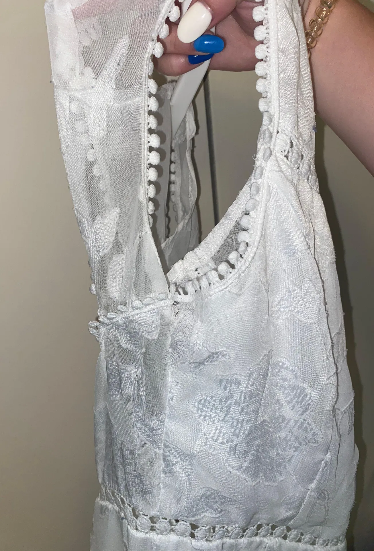 Boutique White Graduation Dress - Image 9