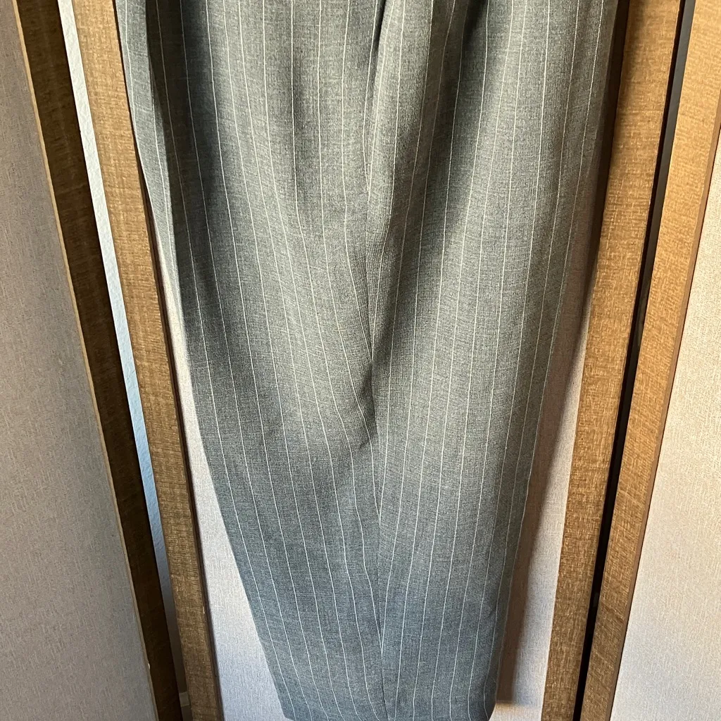 Talbots grey pinstripe slacks 12p - Image 5