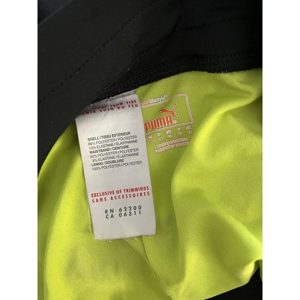 Puma Black Pull On Compression Running Shorts Women’s Size Medium - Image 6