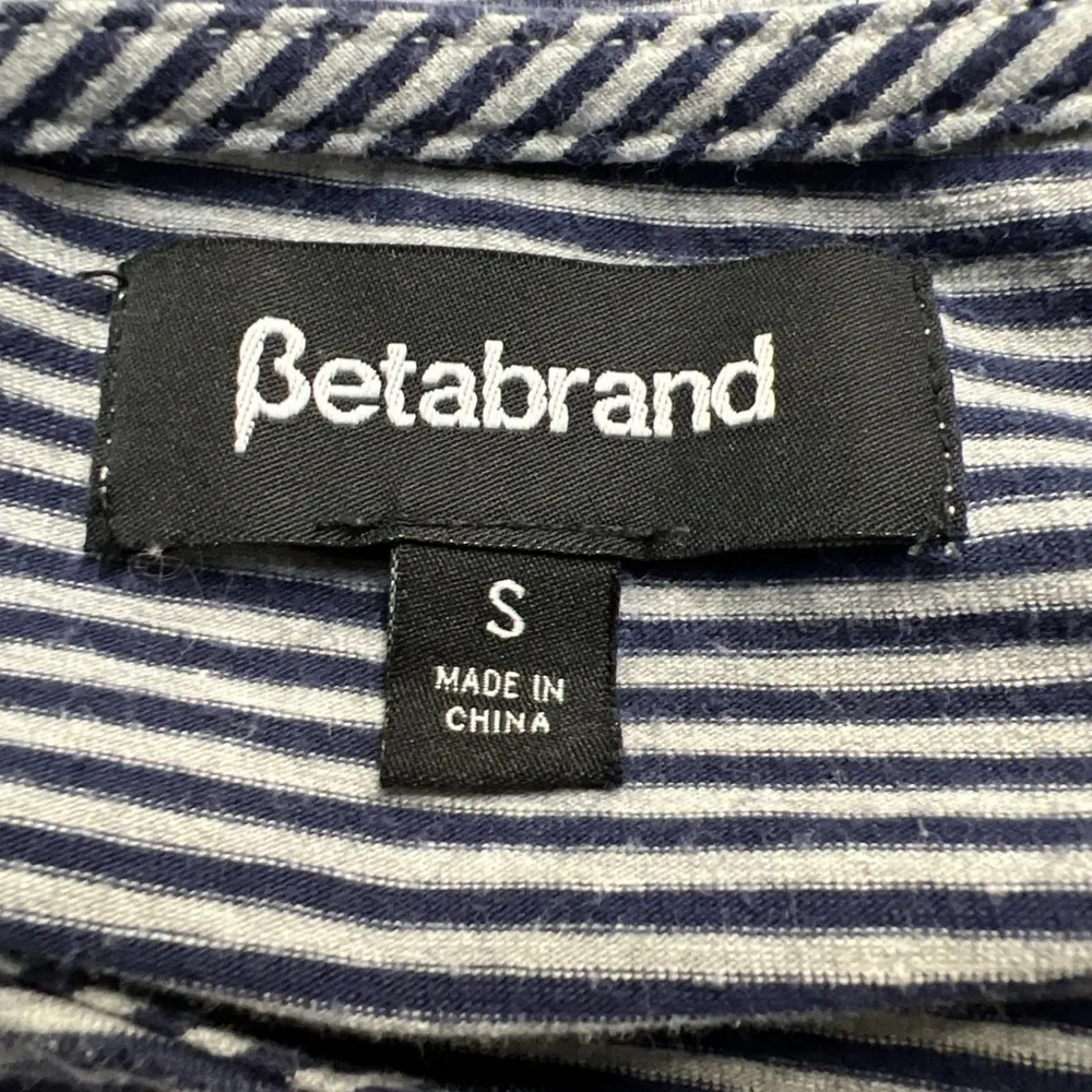 Betabrand 30 Day Striped 3/4 Sleeve Ruched‎ Travel Dress - Image 8