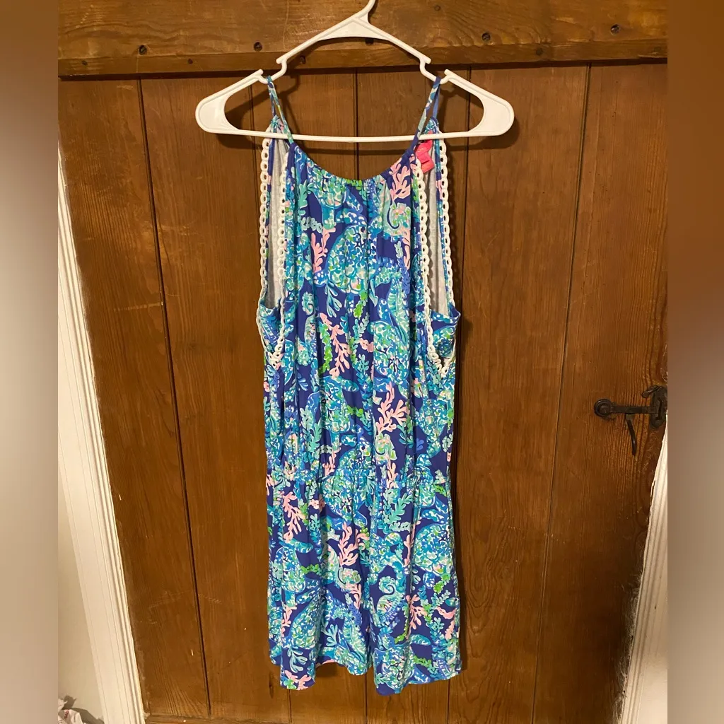 Lilly Pulitzer Gianni skort romper Turtle Villa - Image 6