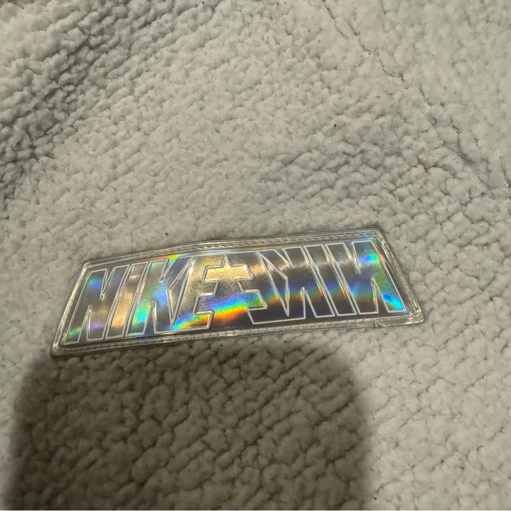 Nike Fleece White Full Zip Sweatshirt - Image 3