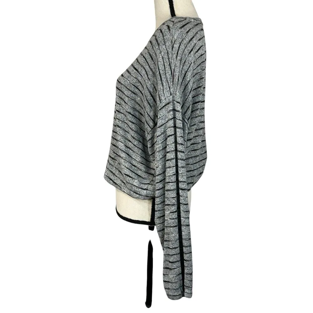 American Eagle Large Soft & Sexy Plush Top Striped Elastic Waist Long Sleeves - Image 7