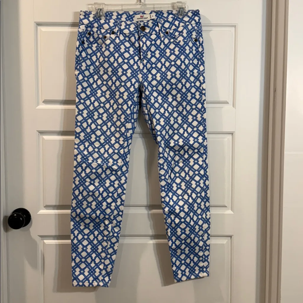 Vineyard Vines Lattice Print Denim 6 - Image 5