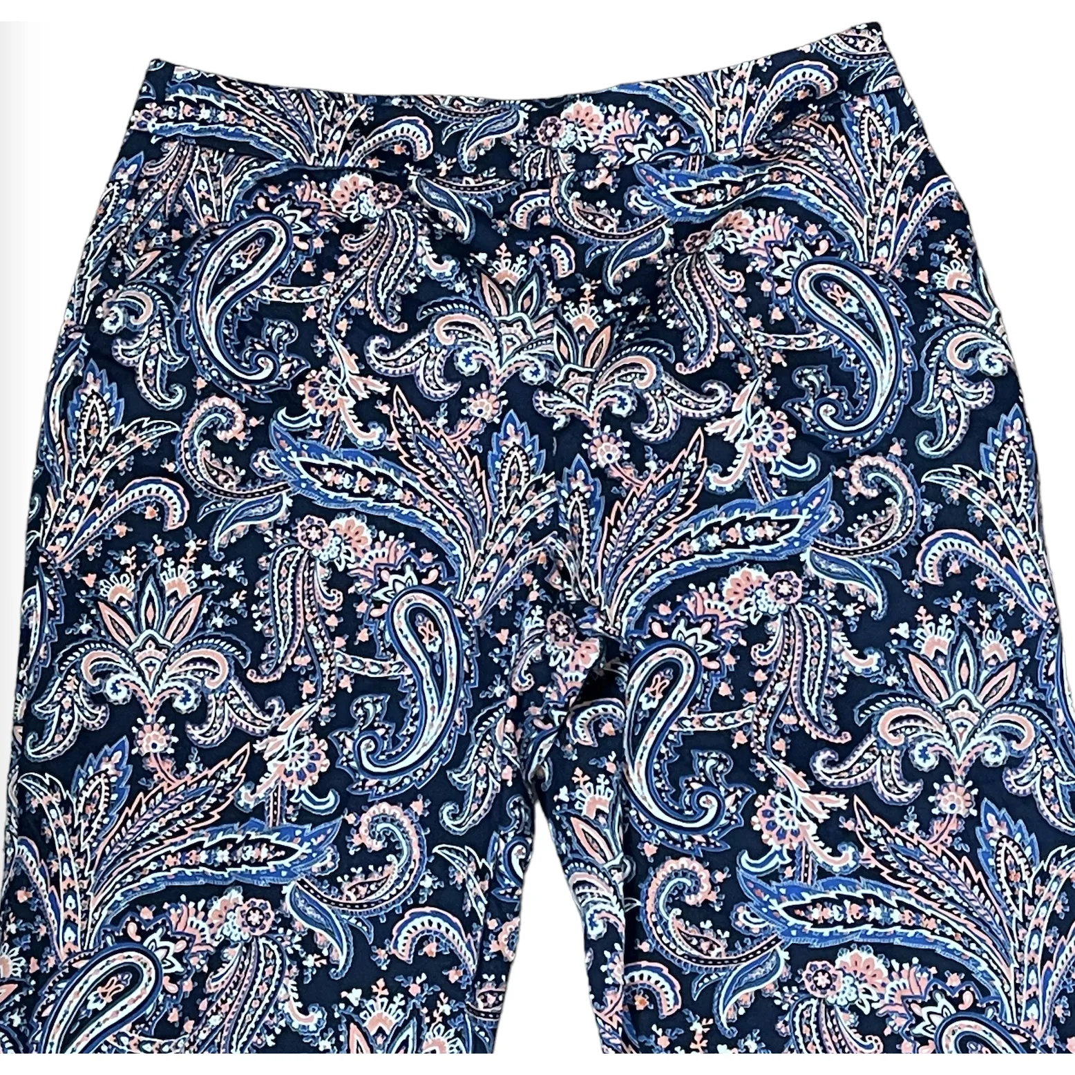 Pendleton Colorful Floral Pattern Pants Size 8 Womens Stretch Blend Crop 31X25 - Image 2