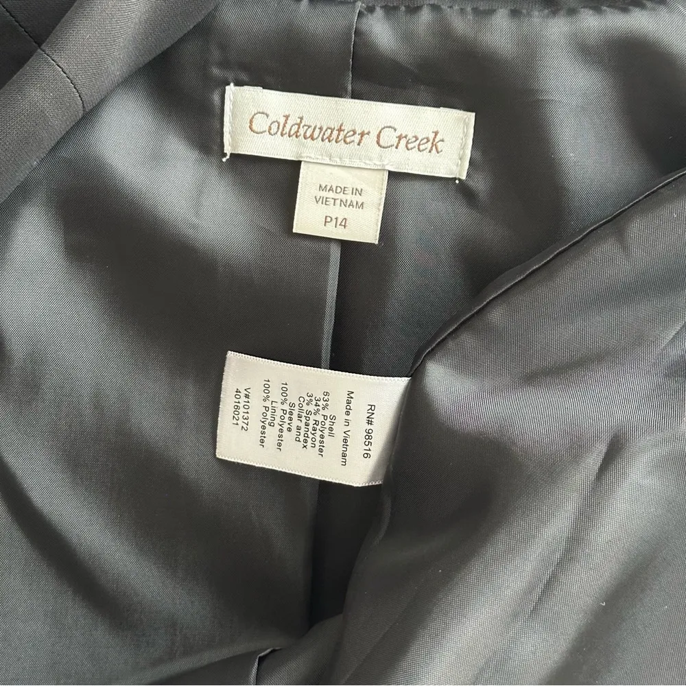 Coldwater Creek | Drape Collar Blazer Jacket | Petite 14 - Image 4