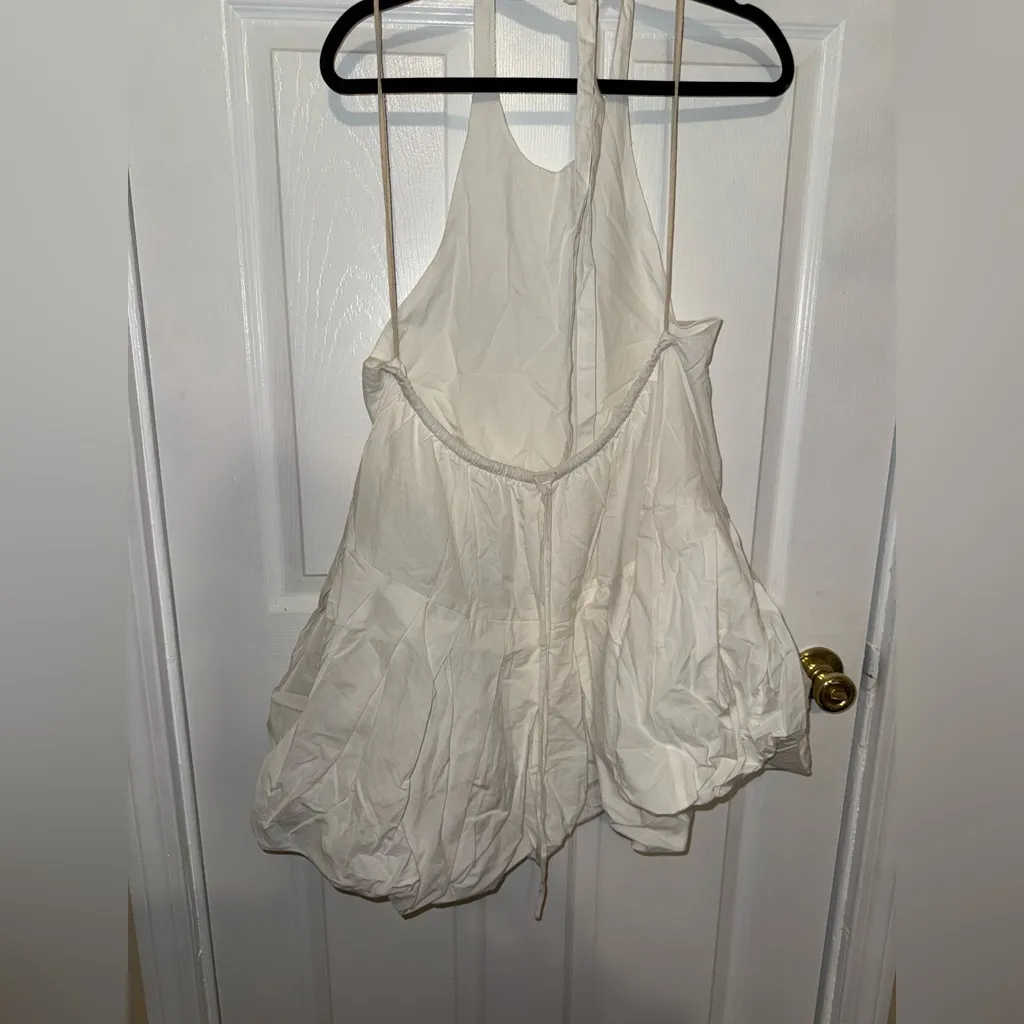 NWT Free People White Elia Mini Dress - Image 5