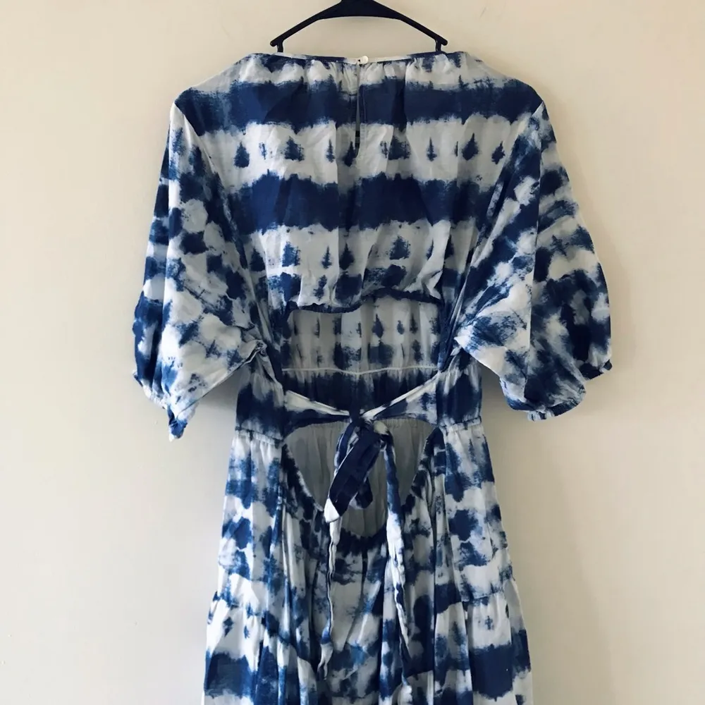 Mango MNG Cutout Open Back Tie Dye Cotton Dress - Image 12