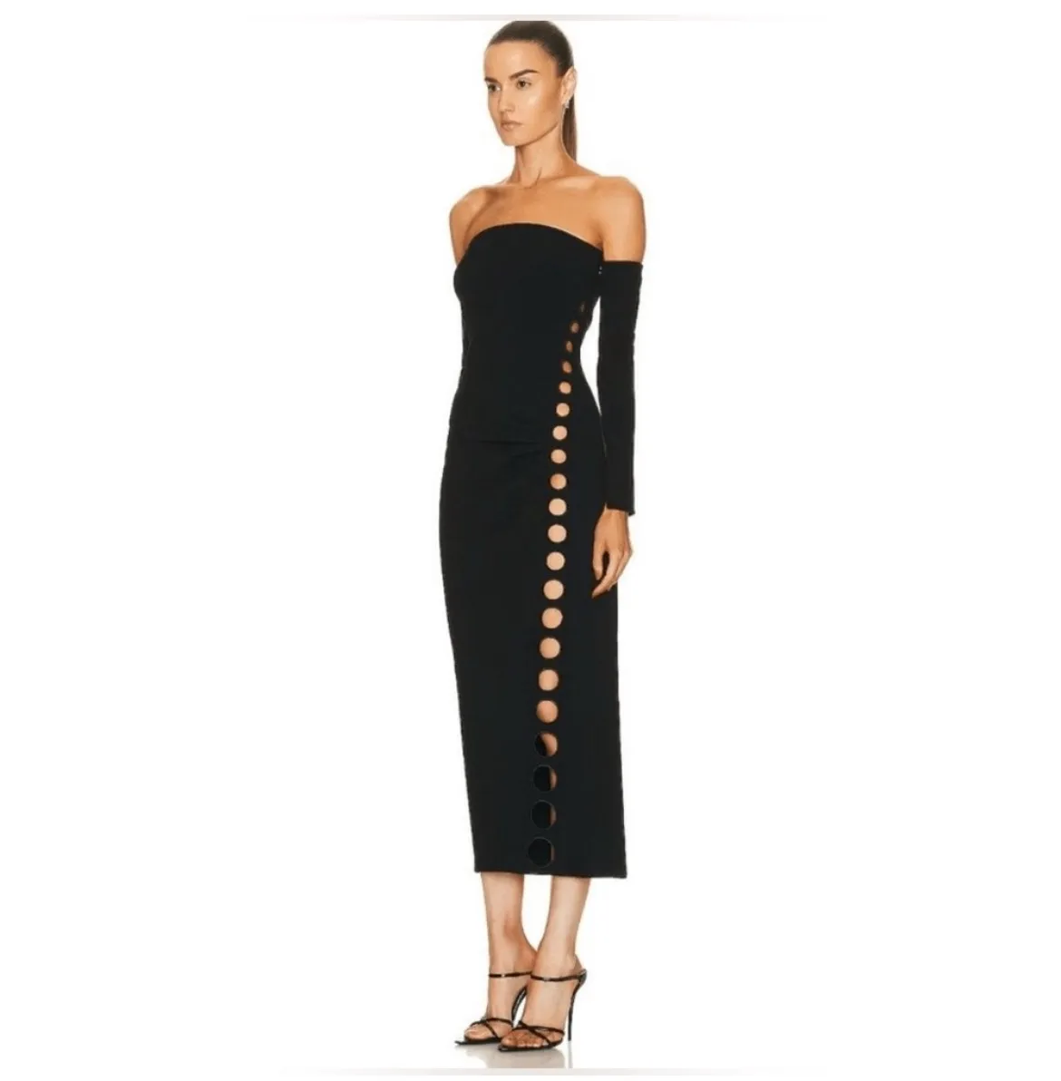 Cult Gaia Capri Eyelet Maxi Dress - Image 4