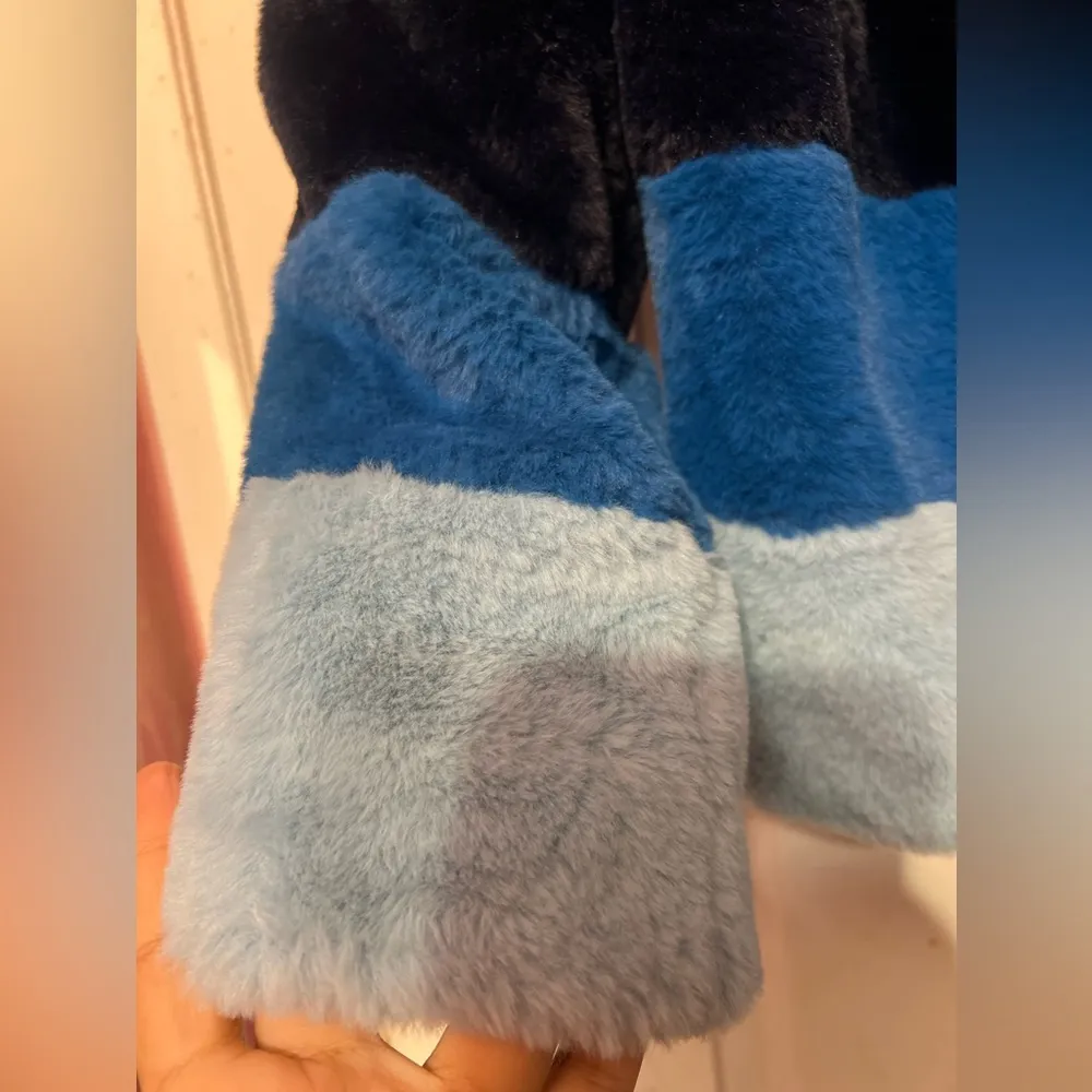 Blank Nyc Rainbow Pop Faux Fur Jacket Multi colors - Image 6