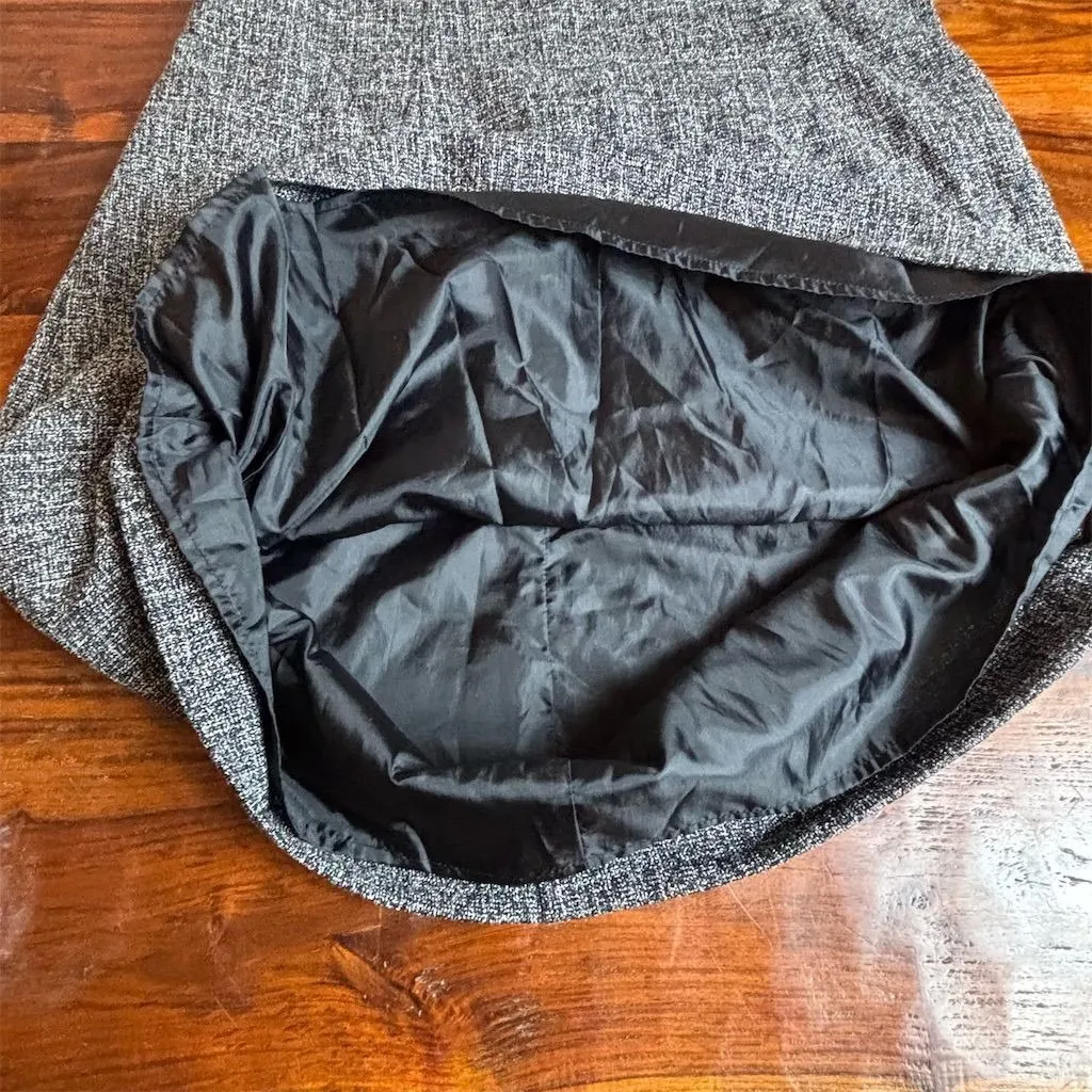 Coldwater Creek Women's Gray Tweed Sleeveless Sheath Dress Size 8 - Image 3