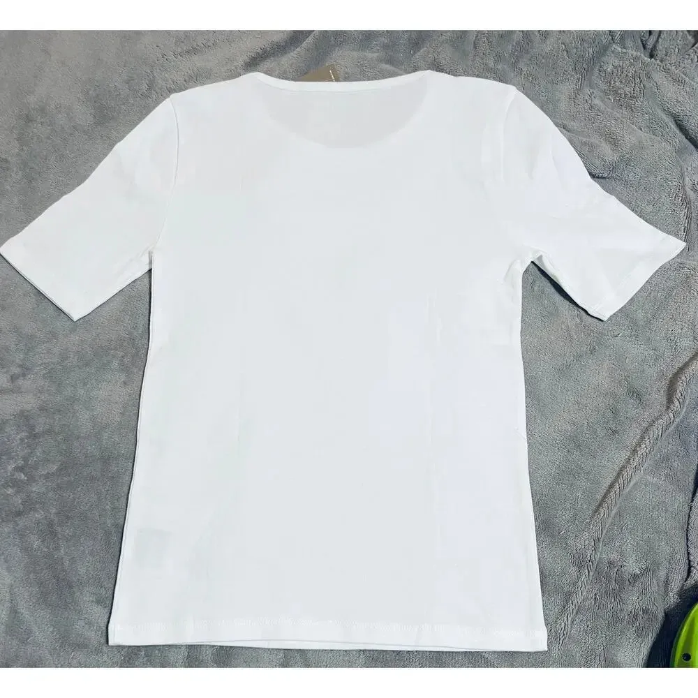 NWT J.Crew Size XS Short Sleeve Shirt Causal Women White Layering‎ - Image 3