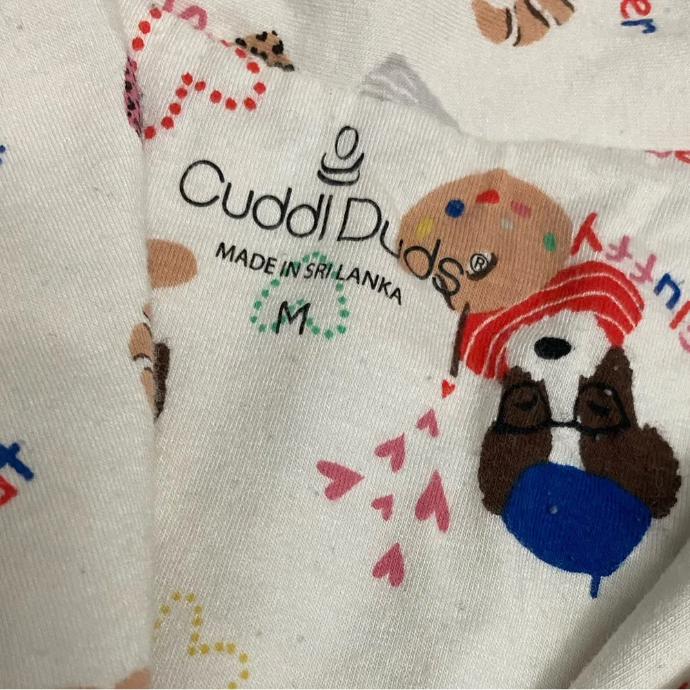 Cuddl Duds Cream Pajama Sets with Playful Design - Image 2