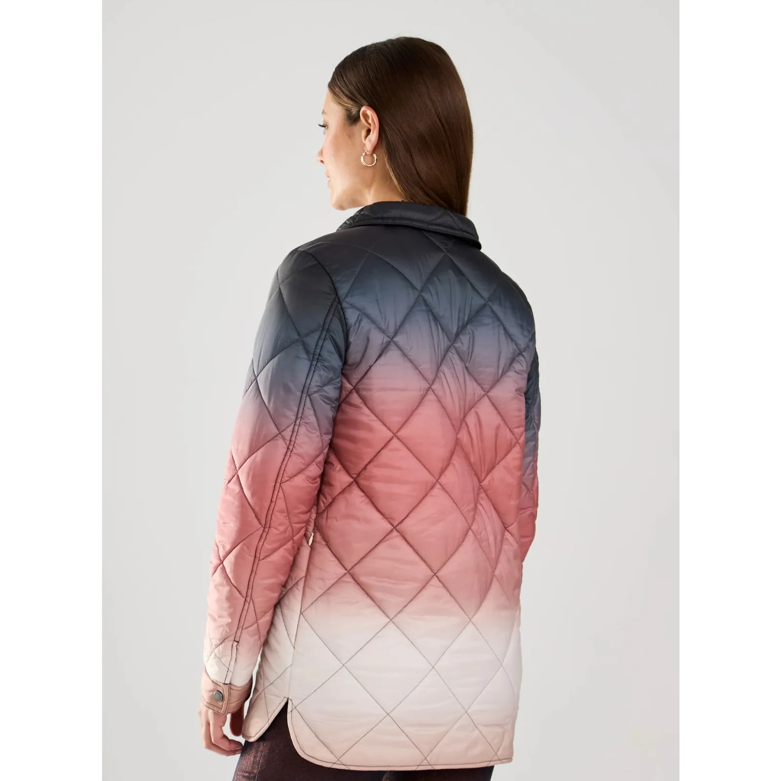 FDJ Quilted Ombre Jacket NWT size XS Pink - Image 4