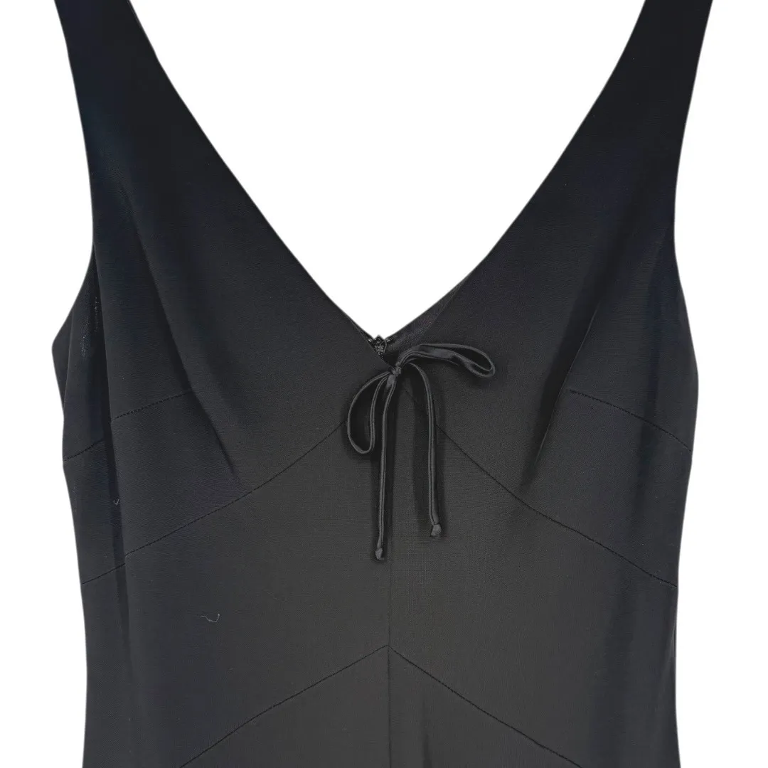 David Meister Black Sleeveless Babydoll Midi Dress Size 6 Fairy Whimsigoth - Image 4