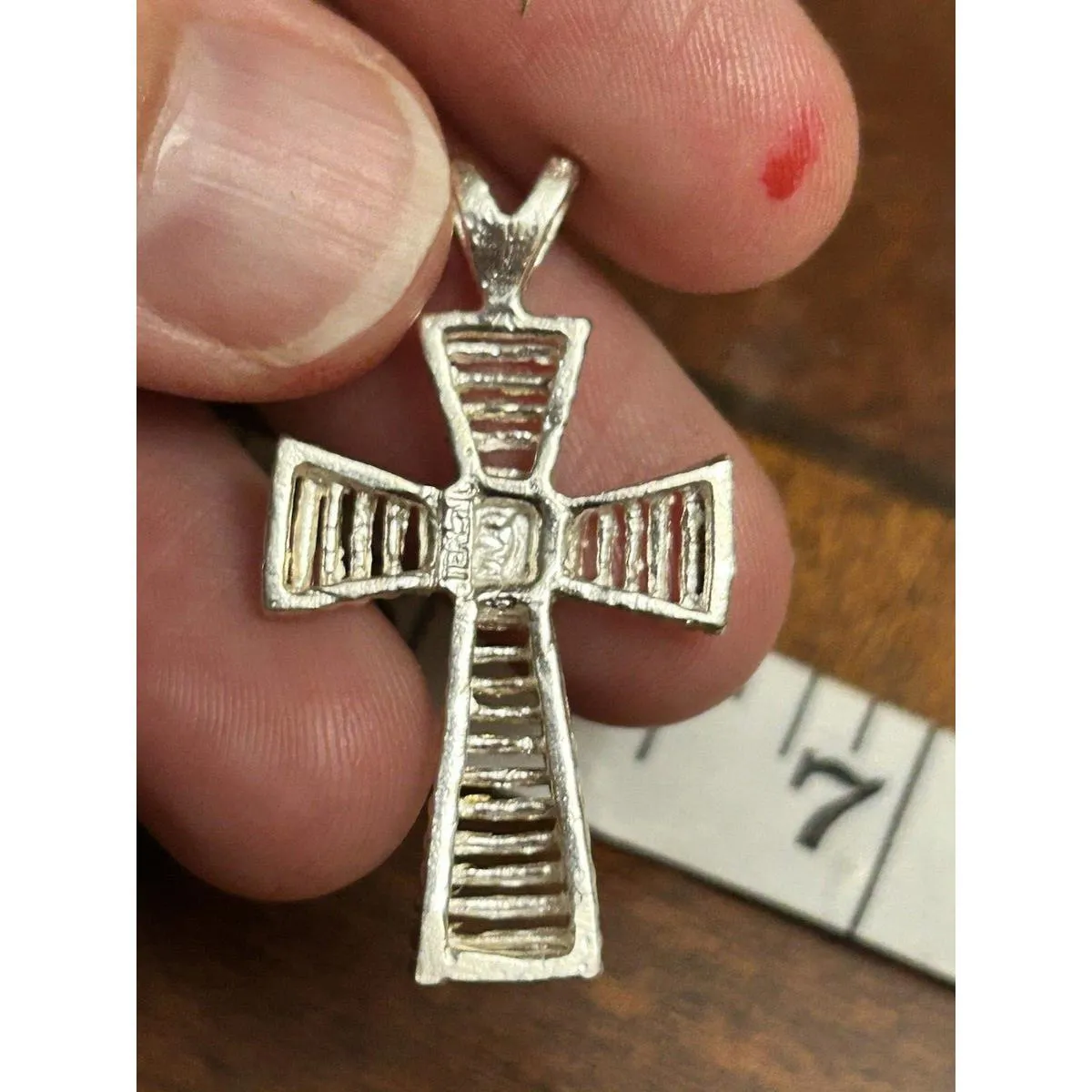 925 Sterling Silver Pendant Cross Lot F75 - Image 3