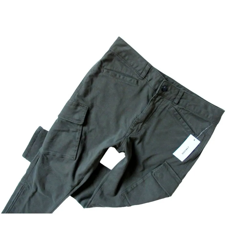 NWT J Brand Margho in Dark Malachite Green Utility Crop Stretch Twill Pants 24 - Image 2