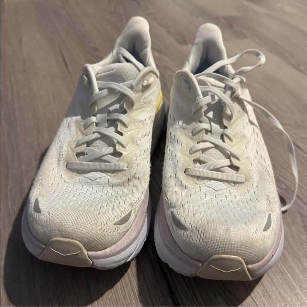 Hoka Women’s Size 8.5 Running Shoes Blanc Deblanc rare bright white - Image 4