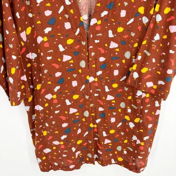 Madewell ‎ Short Robe Jacket Size Small Terrazzo - Image 7