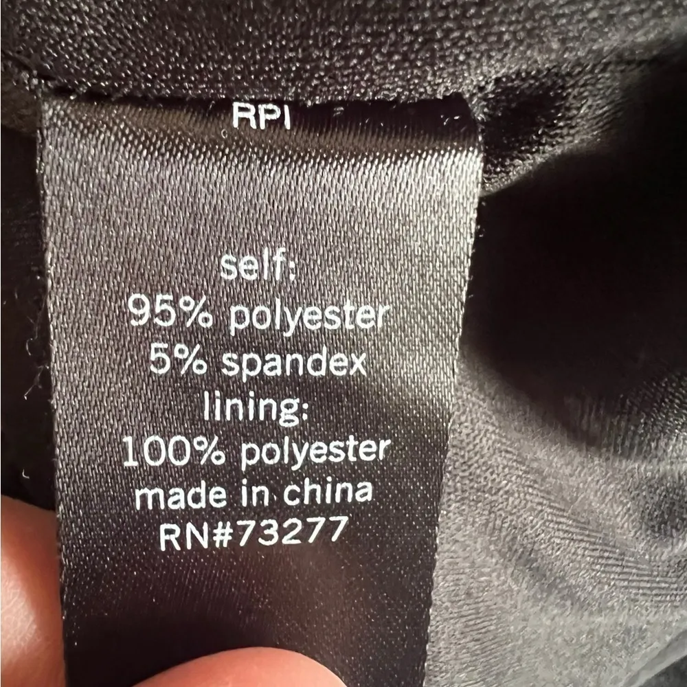 Apt. 9 Black‎ Open Front Long Sleeve Draped Blazer Workwear Jacket - Image 6