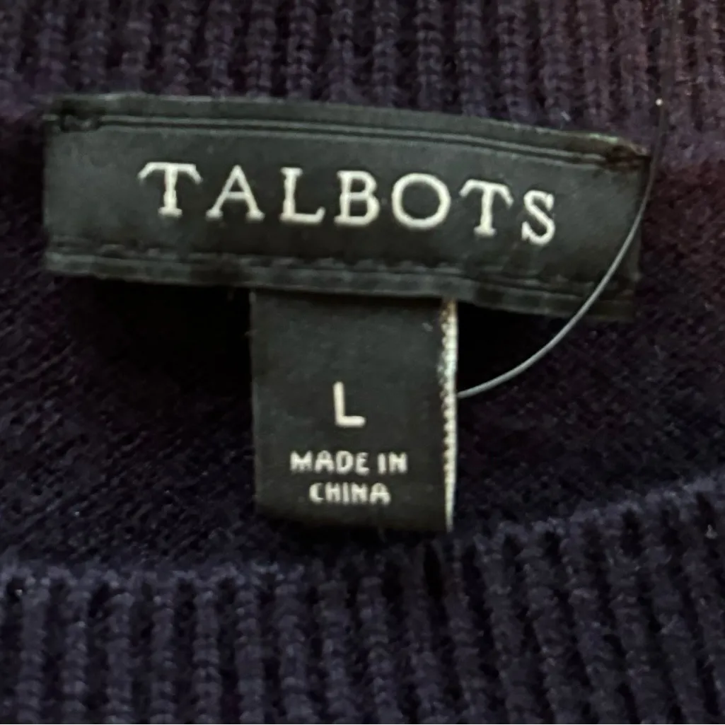 Talbots - NWT  Tinsel Dot Sweater Size Large - Image 6