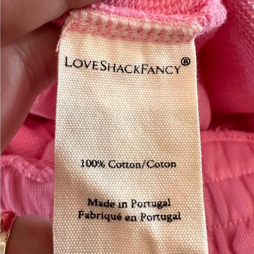 LoveShackFancy Mirabella jogger party pink size large NWT - Image 6