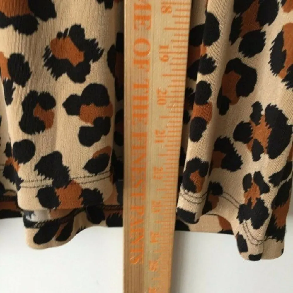 The Travel Collection Animal Print Leopard Long Sleeve Made In USA Classic Brown Size undefined - Image 6