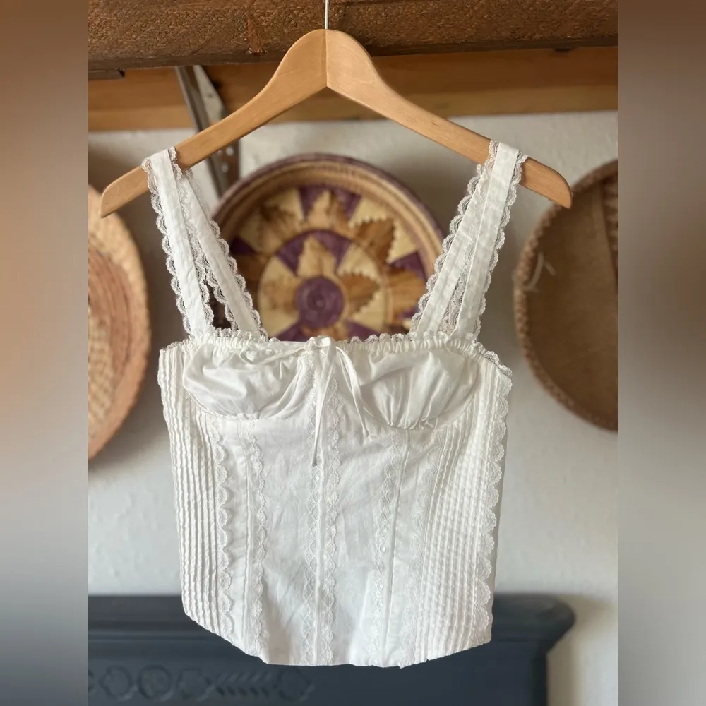 L*SPACE x JVS l Jamie Corset Top in Cream - Size small - Image 3