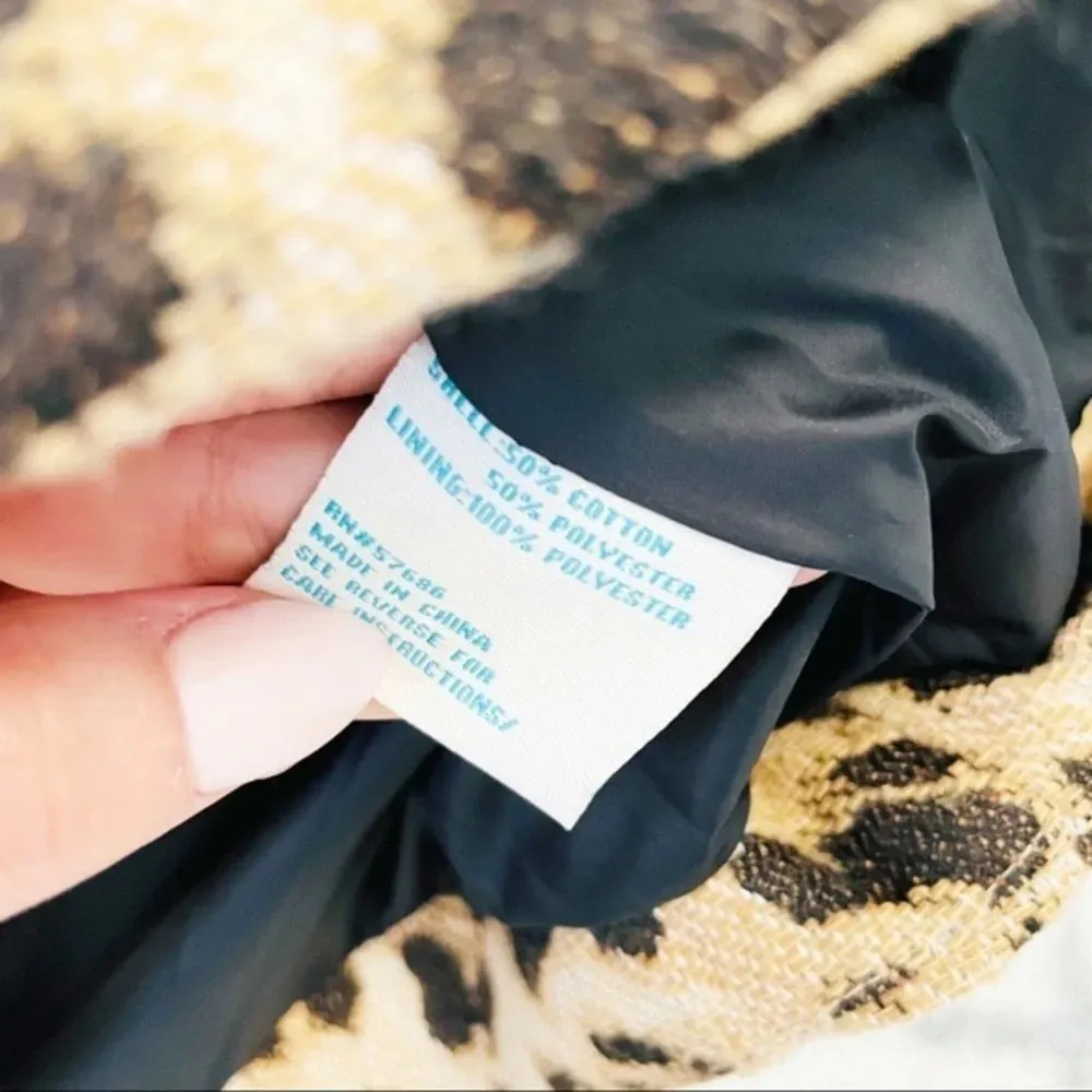 C&C‎ CALIFORNIA Leopard Print Moto Jacket Size XS - Image 7
