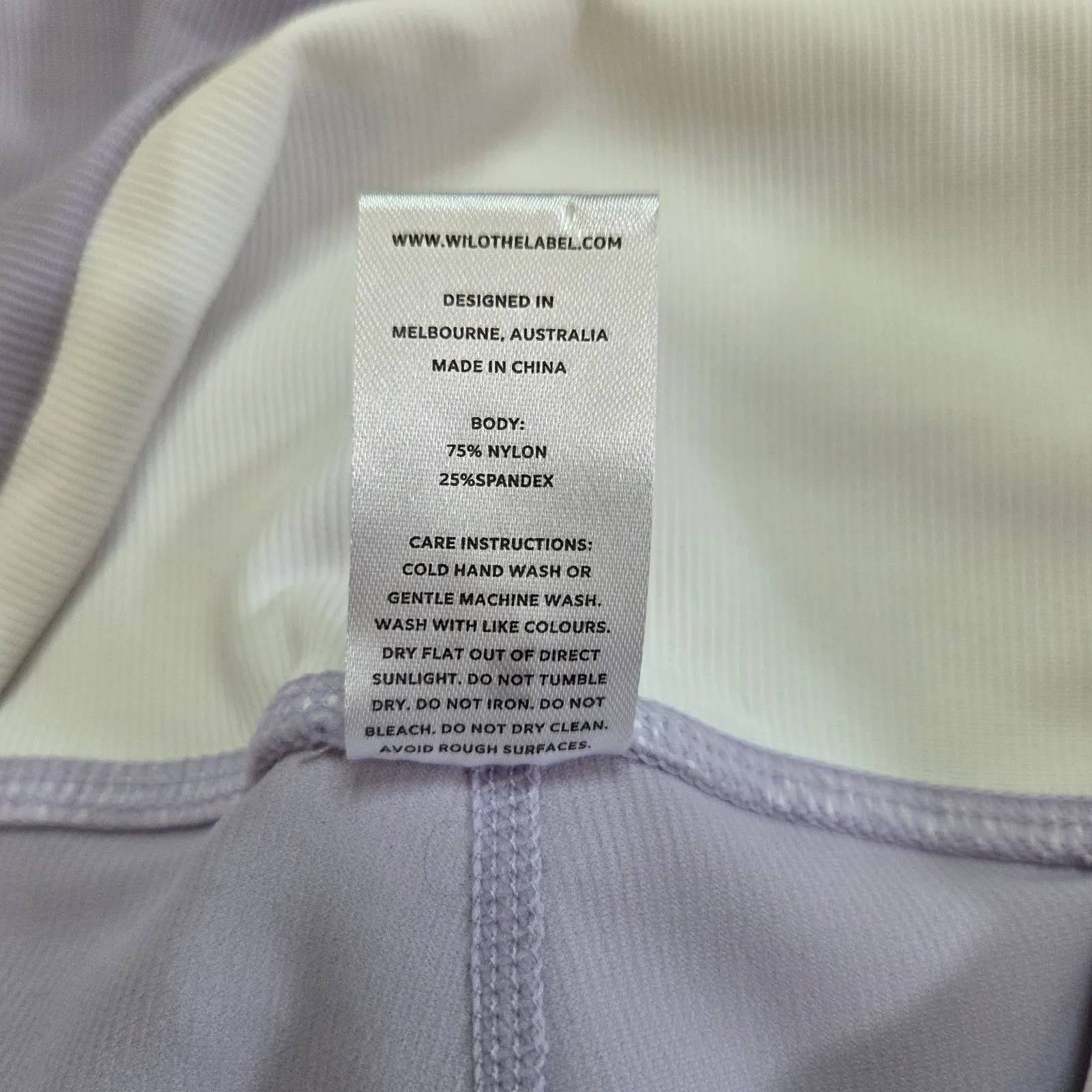 Wilo The Label Swift Bike Shorts Medium Women's Lilac Purple Ribbed - Image 6