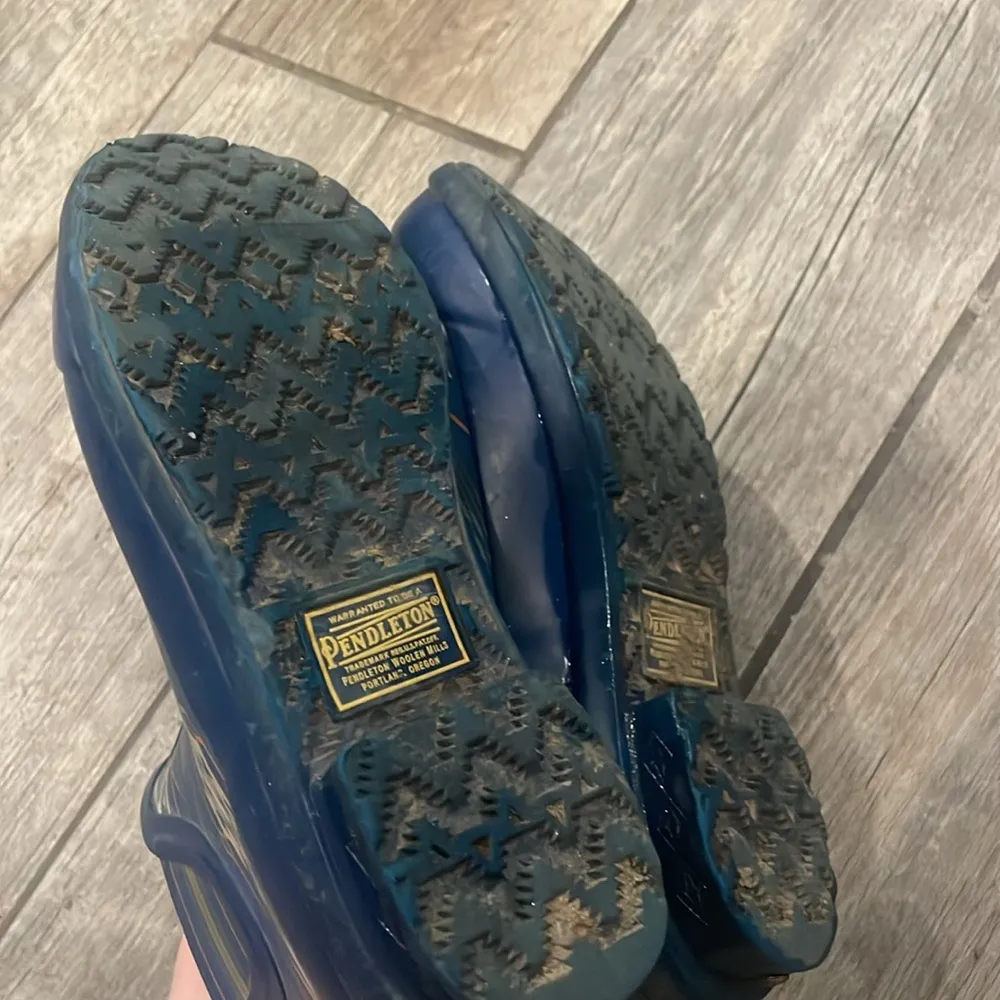 Pendleton Blue Patterned Rain Boots - Image 4