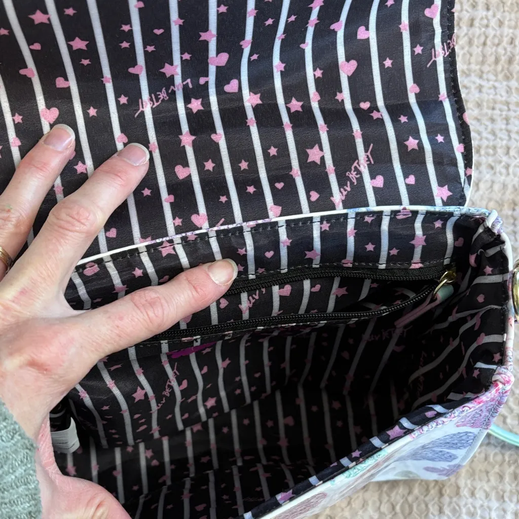 Love Betsy Johnson Pastel Butterfly Crossbody Bag Rainbow - Image 8