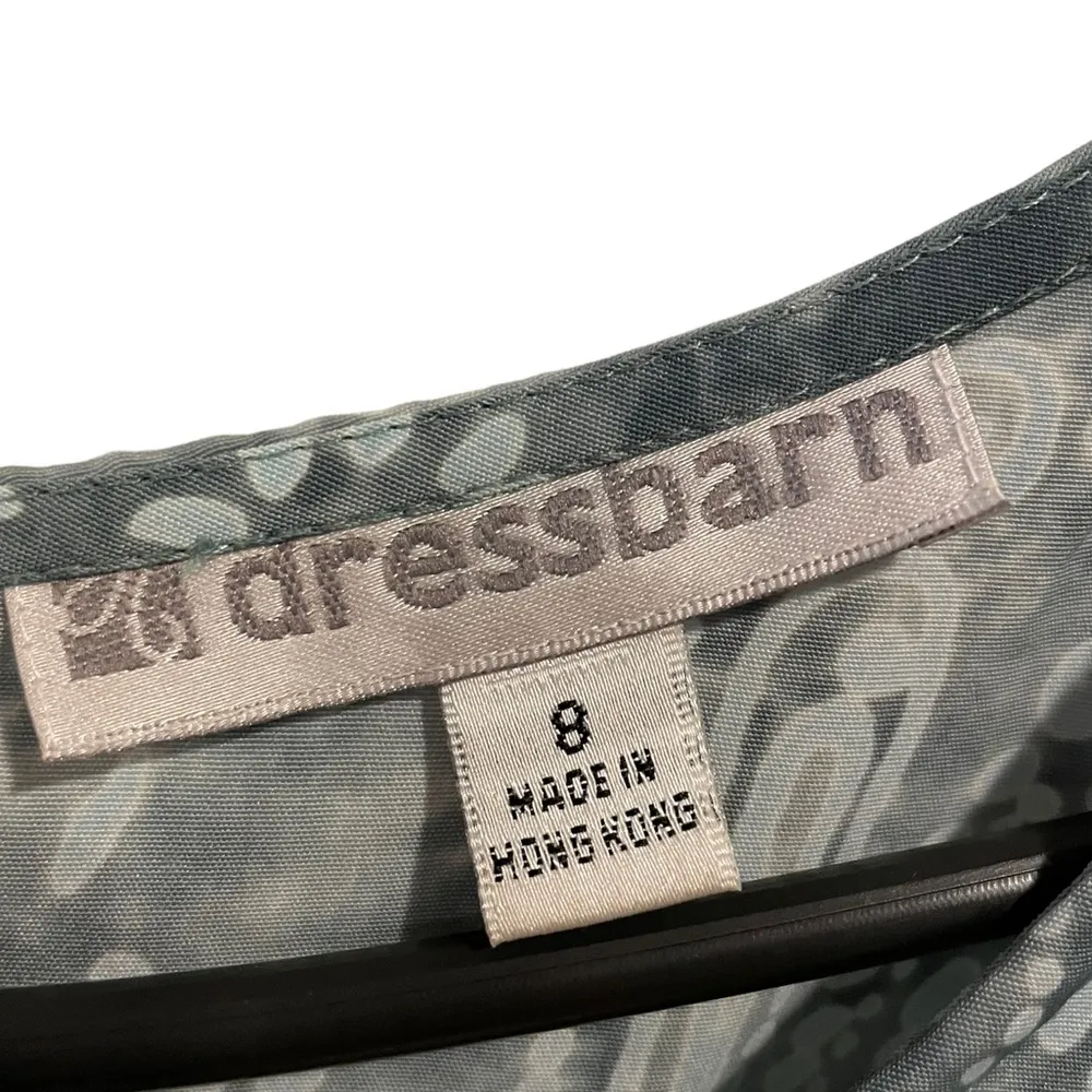 Dressbarn Vintage 90s Green Hippie Eclectic Tie Dye Paisley Floral Midi Dress - Image 4