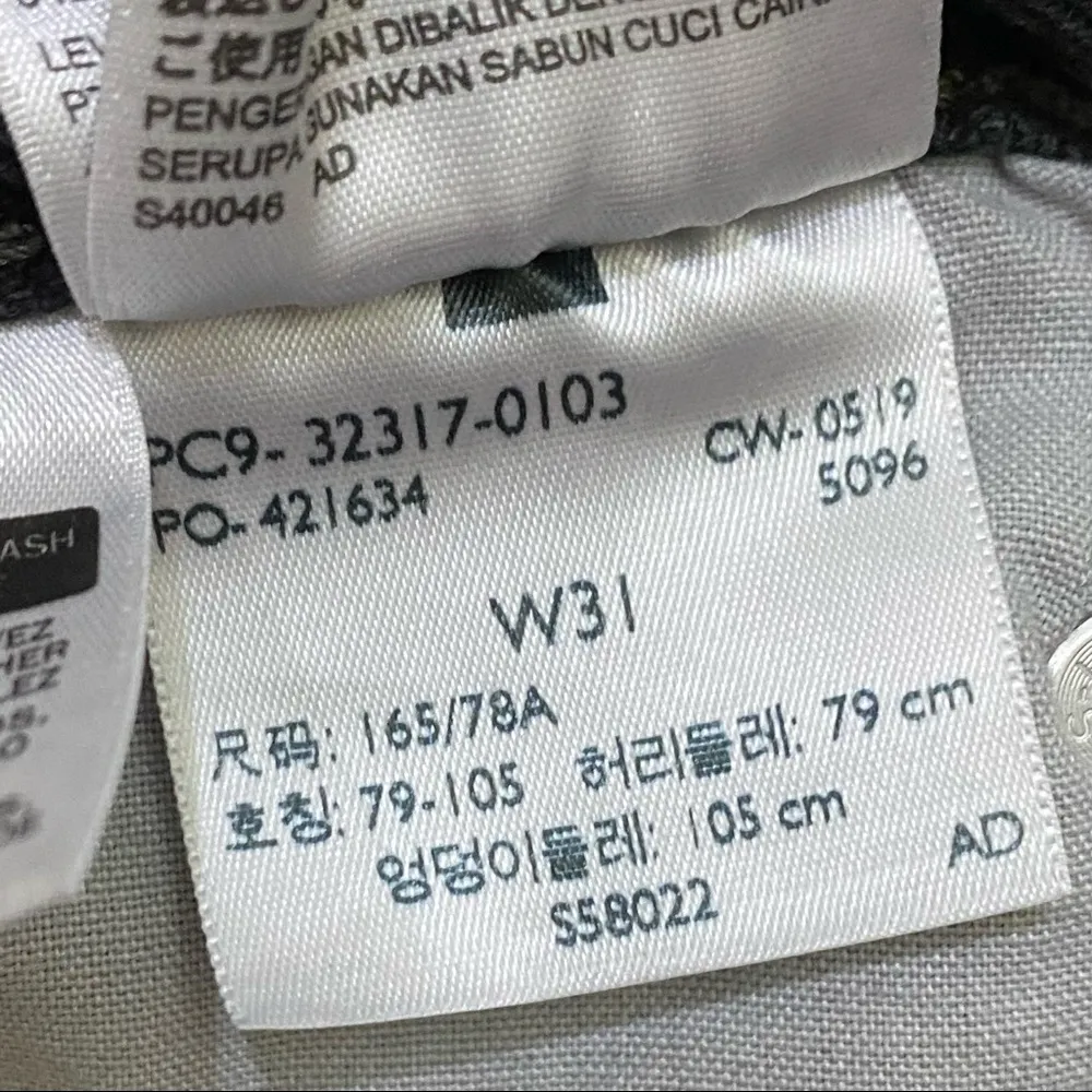 Levi’s 501 Black Denim Cut-Off Jean Shorts 31 - Image 14