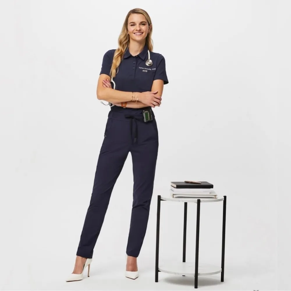 Figs Figspro Skinny Trouser Scrub Pants Navy Blue Size Medium - Image 5