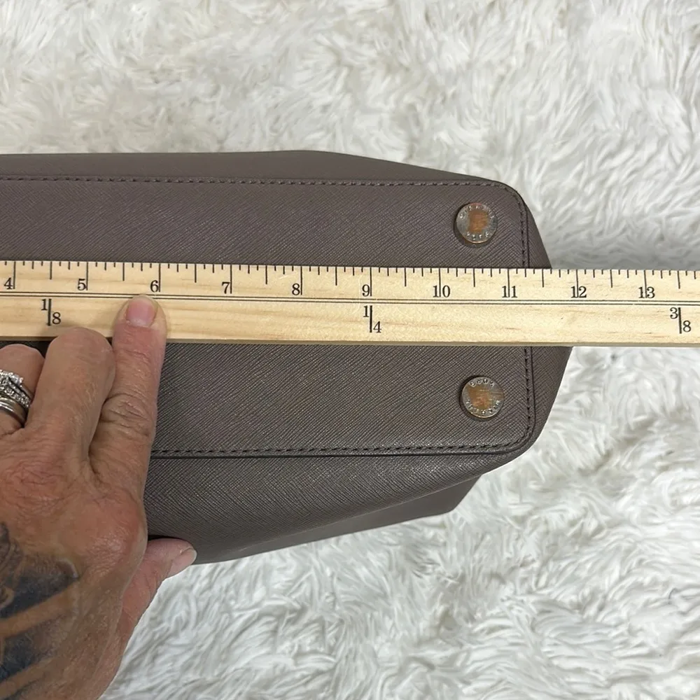 Michael Kors Brown Satchel Saffiano Leather - Image 14