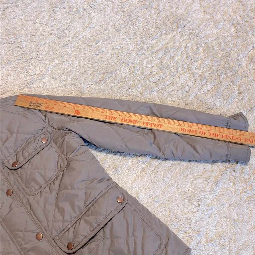 Thread & Supply from Nordstrom Quilted Utility Jacket, Size Small Tan - Image 12